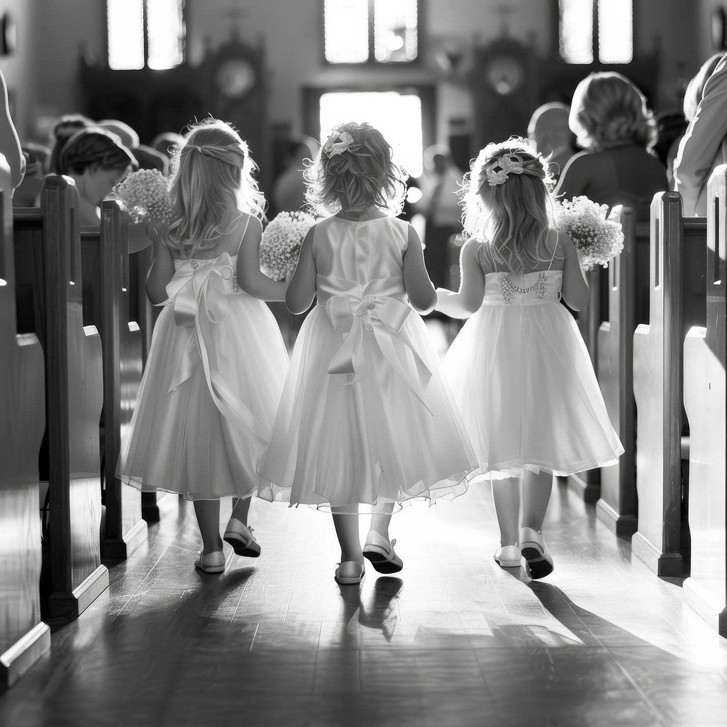 Flower girls at grand rapids wedding venue