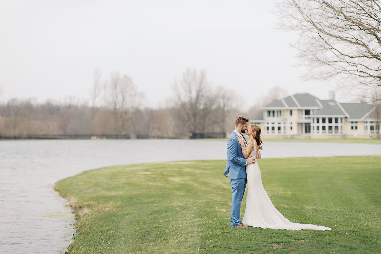 Intimate wedding at Riverbend Estate Grand Rapids Michigan