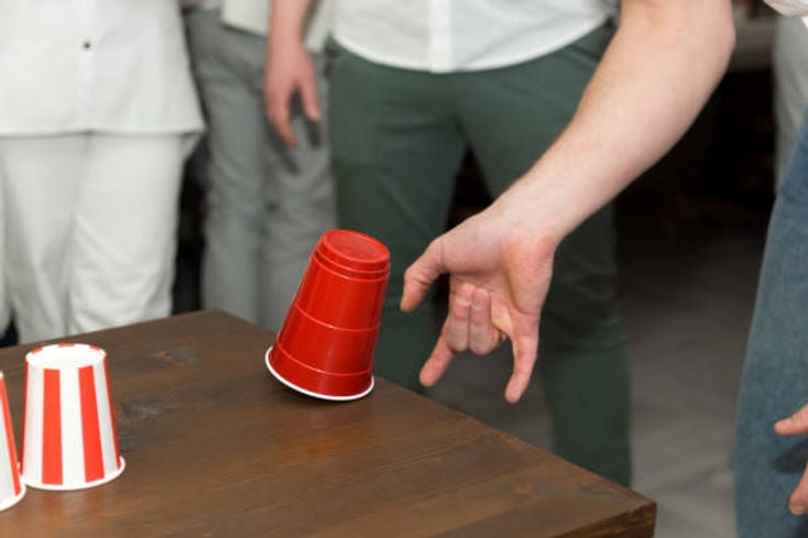 wedding flip cup