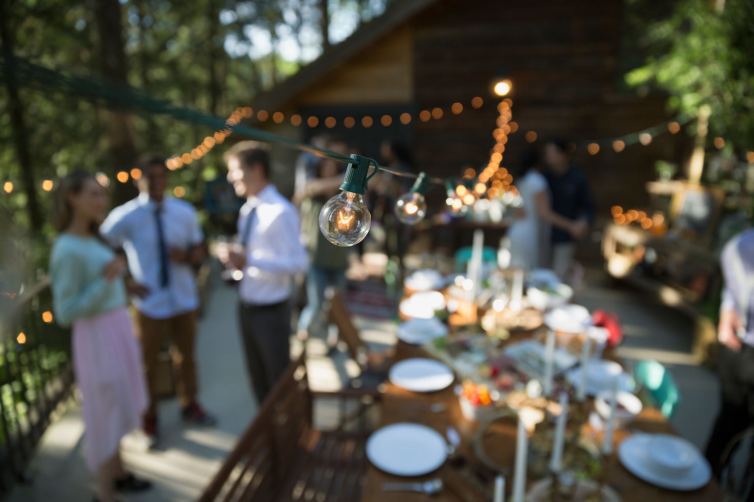 Outdoor garden party